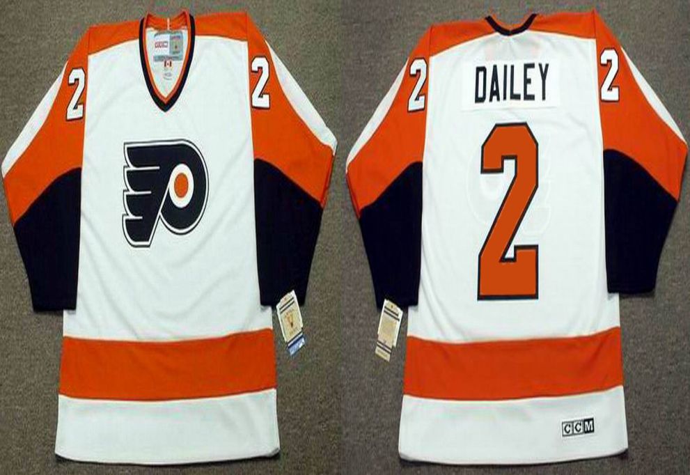 2019 Men Philadelphia Flyers #2 Dailey White CCM NHL jerseys